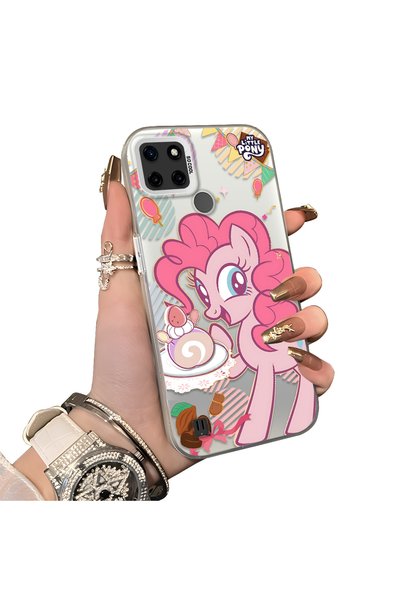 ucuc Realme C21Y/C25Y Compatible Acrylic Hard Back Panel with Silicone Edges ...