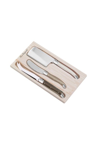 Lou Laguiole Set de cuțite pentru brânză, 3 piese, Tradiție