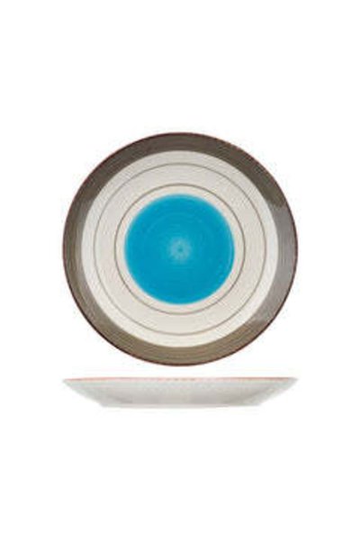 Cosy & Trendy Farfurie ceramică albastră/multicoloră Ø27 cm Larissa Cosy&Trendy