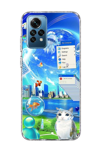 lelia حافظة هاتف شفافة متوافقة مع Redmi Note 12 Pro 4G مطبوعة عليها صورة قندي...
