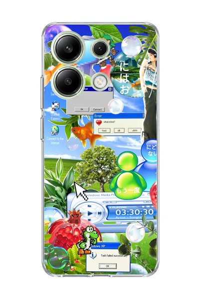 lelia Redmi Note 13 4g Compatible Green Nature Desktop Printed Transparent Ph...