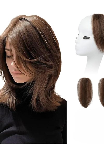 Dotail Σετ 2 τεμαχίων extensions μαλλιών, 20 εκ., όγκος, πυκνότητα, με κλιπ, ...