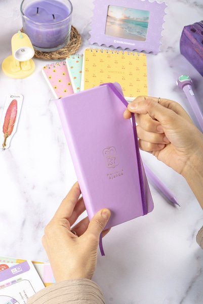 DİVAL 2027 Weekly Agenda 9X18 cm Hard Cover - Lilac