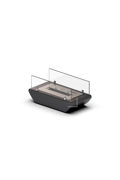 Starfire Plus Camlı Metal Büyük Masa Üstü Şömine Bioethanol Bacasız Dekoratif...