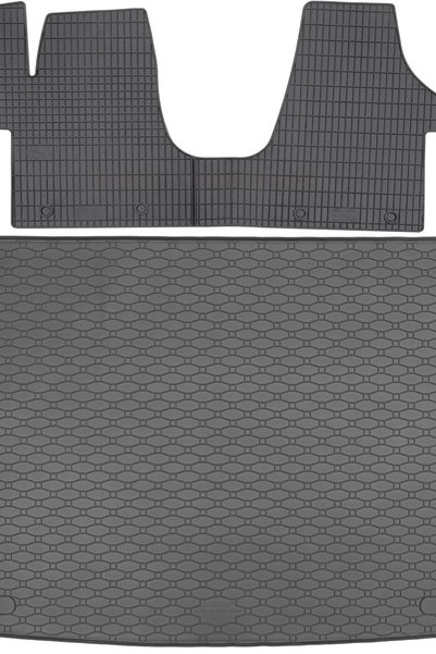 Max-Dywanik Volkswagen T5 Caravelle VAN din 2003-05.2015 SET - covorașe auto ...