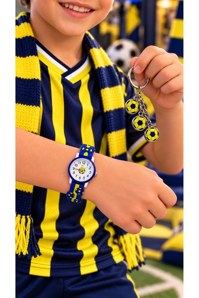 EGE STORE ANAHTARLIK HEDİYELİ TARAFTAR ÇOCUK KOL SAATİ ANALOG OKULDA KULLANIM...