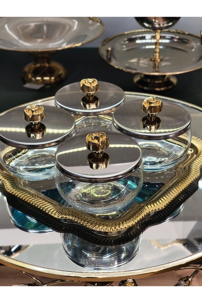 P&ORA PREMIUM KITCHEN PRODUCTS ΝΕΟ ΣΕΤ 4 ΤΑΜΠΛΕΤΩΝ ΓΙΑ ΣΝΑΚ, ΠΡΩΙΝΟ, ΜΕΛΙ, ΑΥ...