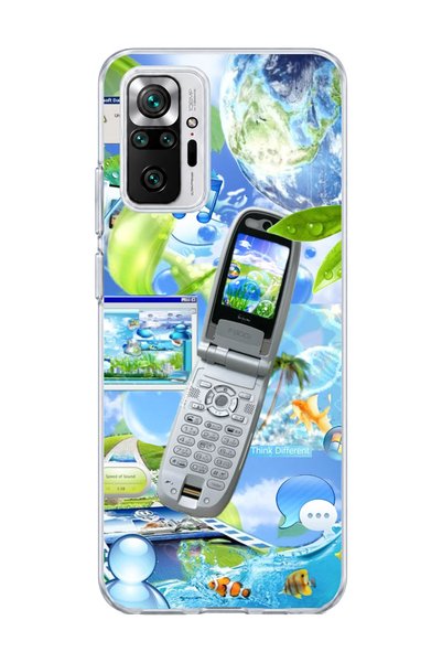 lelia Redmi Note 10 Pro 4g Compatible Flip Phone Nature Printed Transparent P...