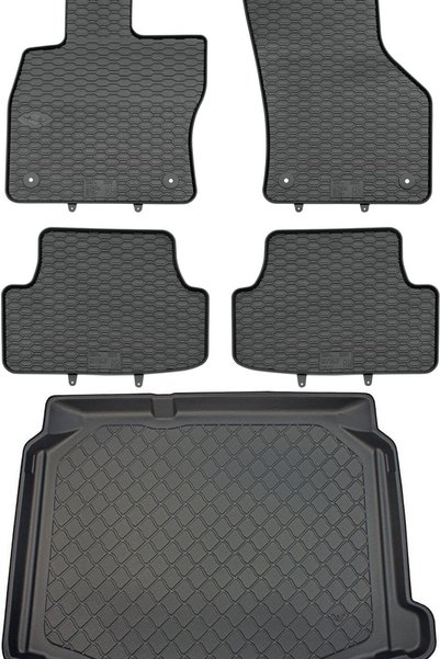 Max-Dywanik Seat Leon III & III SC (5F) Hatchback din 11/2012-03/2020 SET - c...
