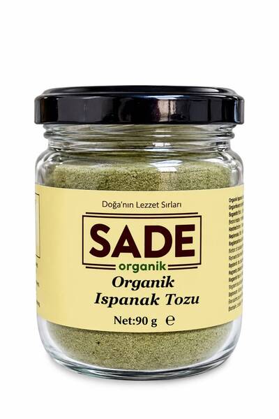 Sade Organik Ispanak Tozu 90 gr