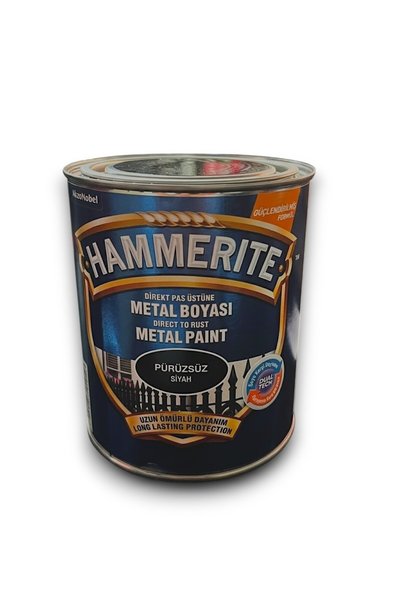 Marshall Hammerite Siyah Düz Metal Boyası