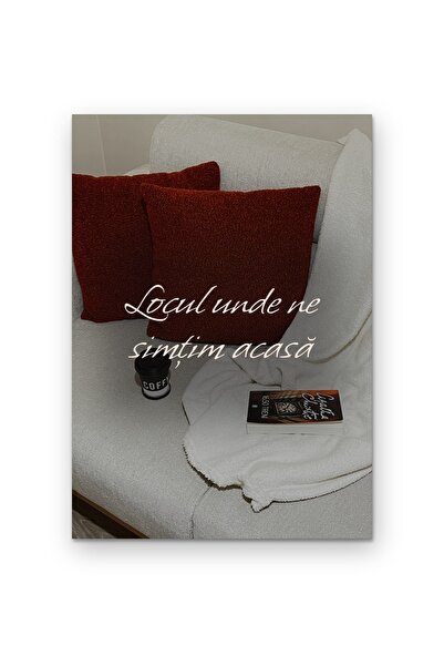 OEM Poster Cardboard 250g A4 Wall art The place where we feel at home, Warm i...