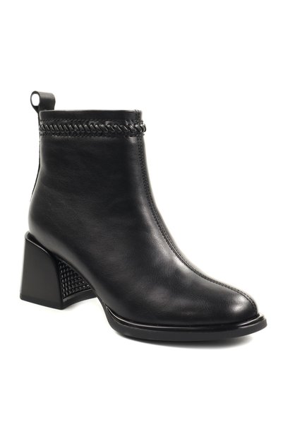 Anna Viotti Ghete dama piele naturala D106 M1593 Q1370-negru-38