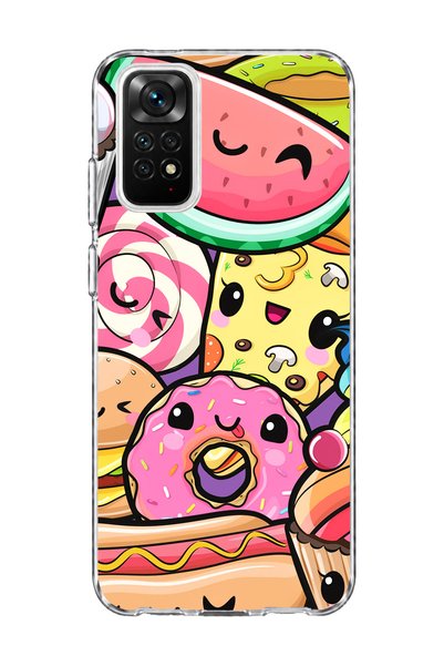 lelia حافظة هاتف شفافة مطبوعة بتصميم البطيخ اللطيف متوافقة مع Redmi Note 11 /...