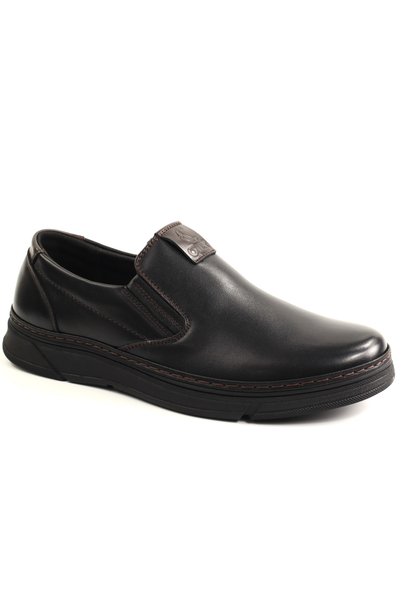 OTTER Pantofi barbati piele naturala 1DT90002A 01 N-negru-41