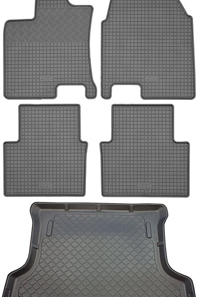Max-Dywanik Nissan Qashqai +2 SUV (5 uși) din 10/2008-01/2014 SET - covorașe ...