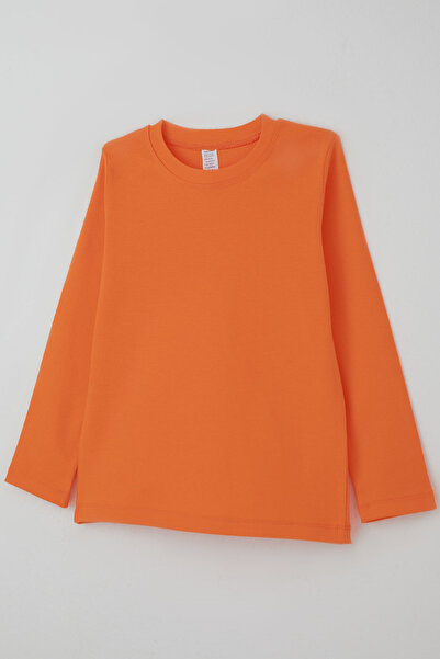 Breeze Boy's Long Sleeve T-Shirt Basic 4-8 Years, Orange