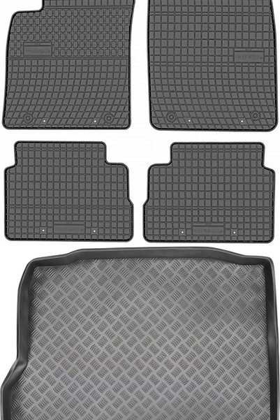 Max-Dywanik Opel Vectra C Sedan din 2002-2008 SET - covorașe auto din cauciuc...