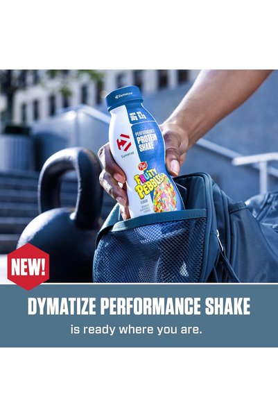 Dymatize مشروب بروتين جاهز للشرب ISO100، بنكهة الفواكه - علبة تحتوي على 12 زجاجة سعة 330 مل