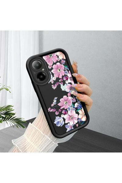 ucuc Realme C67 4g Compatible Black Silicone Camera Protected Shock Absorbing...