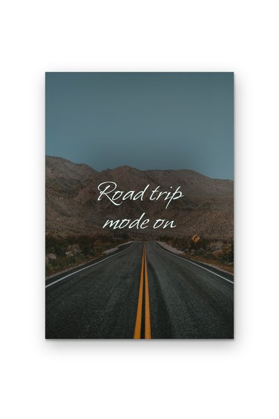 OEM Картон за плакати 250гр А4, Режим  "Road trip " активиран, Вдъхновяващ ди...