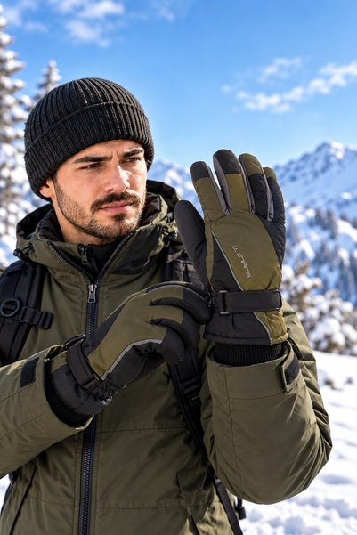 minik'o kids Suyutti̇ K424-15 Men's Snow Skiing Gloves