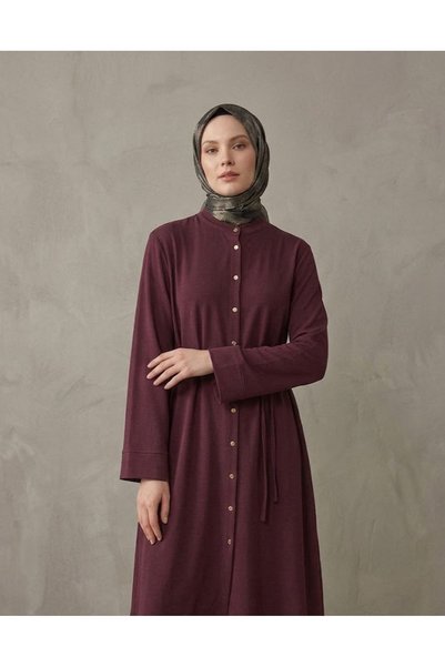 Lunsera Store طقم هاكيم ياكا مع بنطلون - أحمر داكن