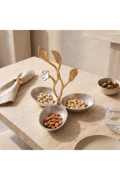 Lifestyle Textured Leaf Nut Bowl - 23 cm