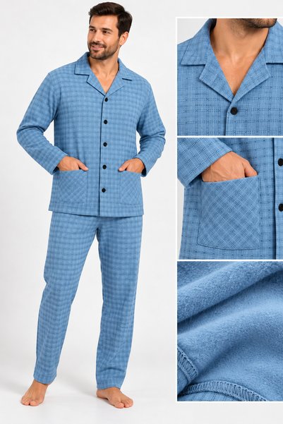 AYSUN TEKSTİL Men's Shirt Collar 2 Thread Comfortable Fit Front Pocket Front ...