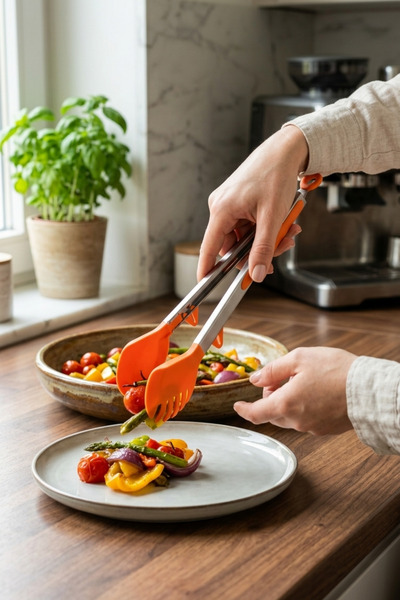 Cooker ملقط من الفولاذ المقاوم للصدأ مقاس 34 سم YK1558