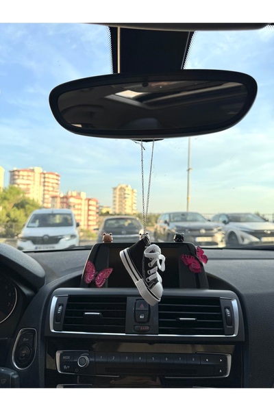 senfida Shoe Rear View Ornament, Sports Shoe Rear View Mirror Ornament, Cloth...