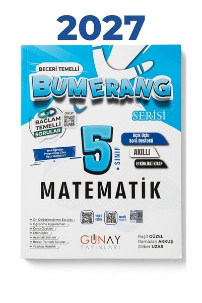 Günay Yayınları 5.SINIF BUMERANG MATEMATİK ETKİNLİKLİ BAĞLAM TEMELLİ