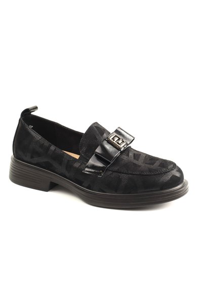 PASS Collection Pantofi dama piele naturala 1M590012A 07 I-negru print-41