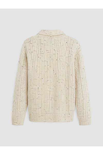 LC Waikiki Pulover din tricotaje pentru bărbați cu broderie la guler Devril Roba, Colecția Sparkling de la Shining Store
