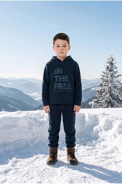 Mo Kids Hanorac Polar cu gluga