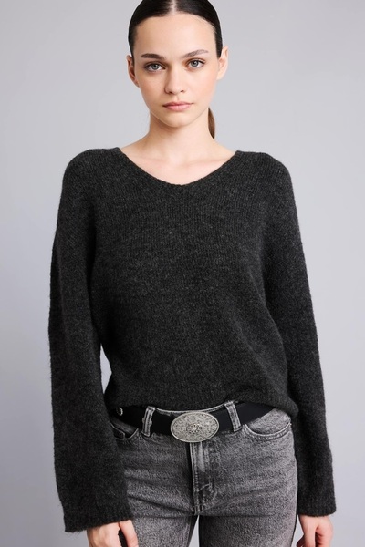 DeFacto Soft Textured Wool Blend Knitwear Basic Sweater F4800Ax26Wn