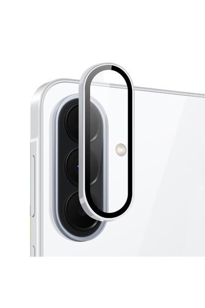 CaseOnn 9H Superior Protection Camera Lens Protector Silver Compatible with Samsung Galaxy A17 5g