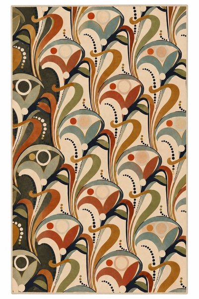 Rugs Modern Halı Eta Vintage Abstract Botanical Pattern Woven Base Carpet Eta...