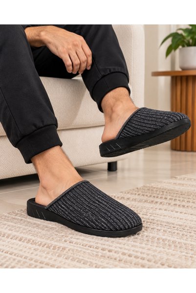 Wordex M505 Men's Closed-Front Indoor Slippers Guest Slippers