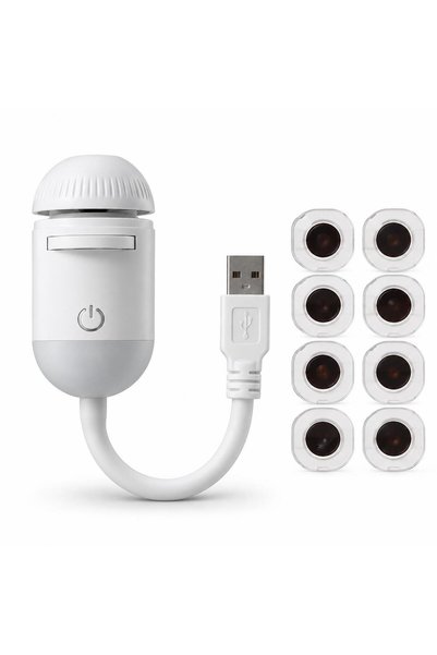 Mi7a USB Projeksiyonlu Gece Lambası - 8 Görsel Lensli, Optik Netlik Ayarlı