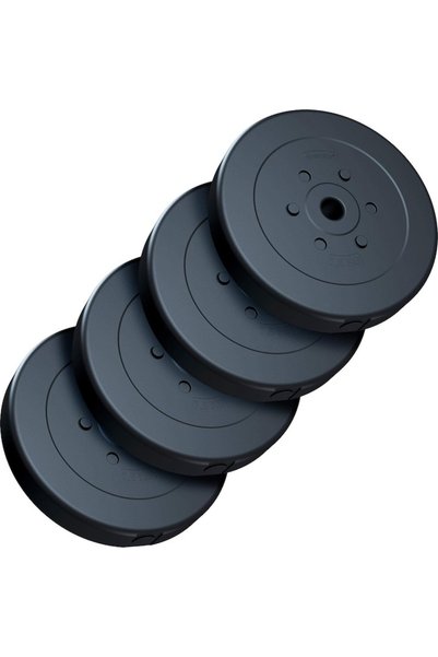 ScSports Σετ πλακών βάρους, 10 - 30 κιλά, 30/31 χιλιοστά, γεμάτες με τσιμέντο...