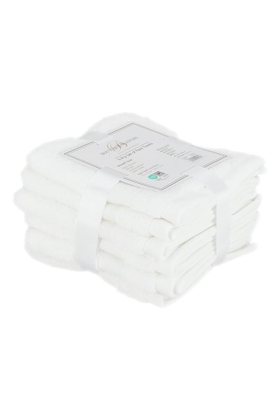 Boutique Blanche 6-Piece White Cotton Face Towel Set 33*33 cm