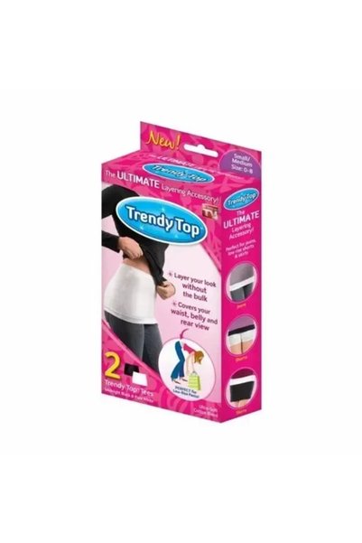 OEM Ελαστική ζώνη μέσης κορσές - Trendy Top - λευκό/μαύρο