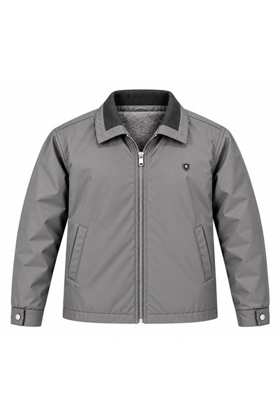 MOT&MONT Men's (Safari) Bondet Fabric Plush Detailed Sleeve Closure Snap Butt...