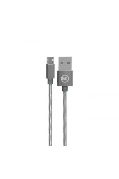 OEM Καλώδιο WK WDC-013 King Kong Braided Micro Usb to USB 1m, σε Γκρι Χρώμα