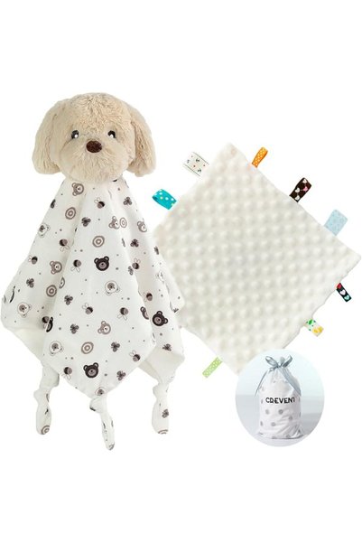CREVENT 76x102cm Cozy Soft and Warm Mink Baby Blanket with Sherpa Backing, Pa...