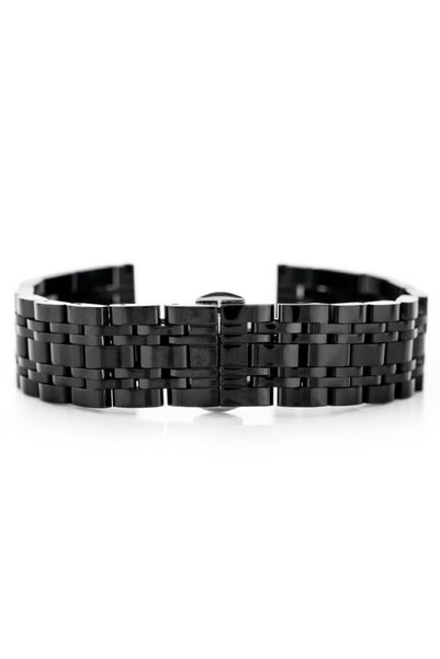 PACIFIC Brățară Model 5 - Negru 18mm