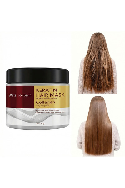 Water Ice Levin Mască de Păr cu Colagen și Keratină – Reparare, Hidratare și ...