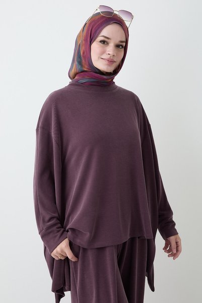 InStyle Yarasa Kol Salaş Mürdüm Takım
