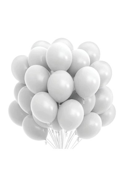 RABY Set de 100 baloane albe de 28 cm